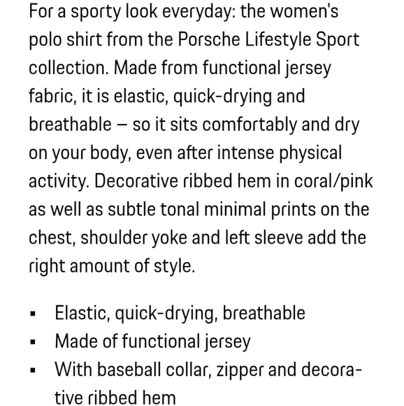 Porsche Design Women's Coral Short Sleeve Tee - Picture 12 of 12